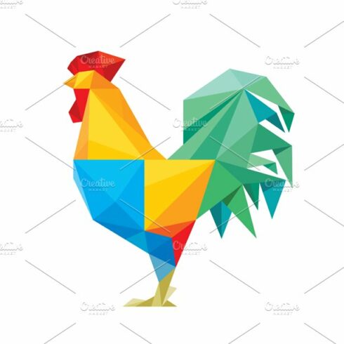 Rooster Cock Vector Illustration cover image.