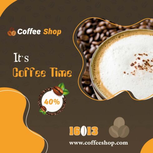 Coffee template cover image.