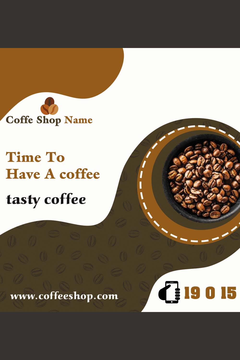 coffee template pinterest preview image.