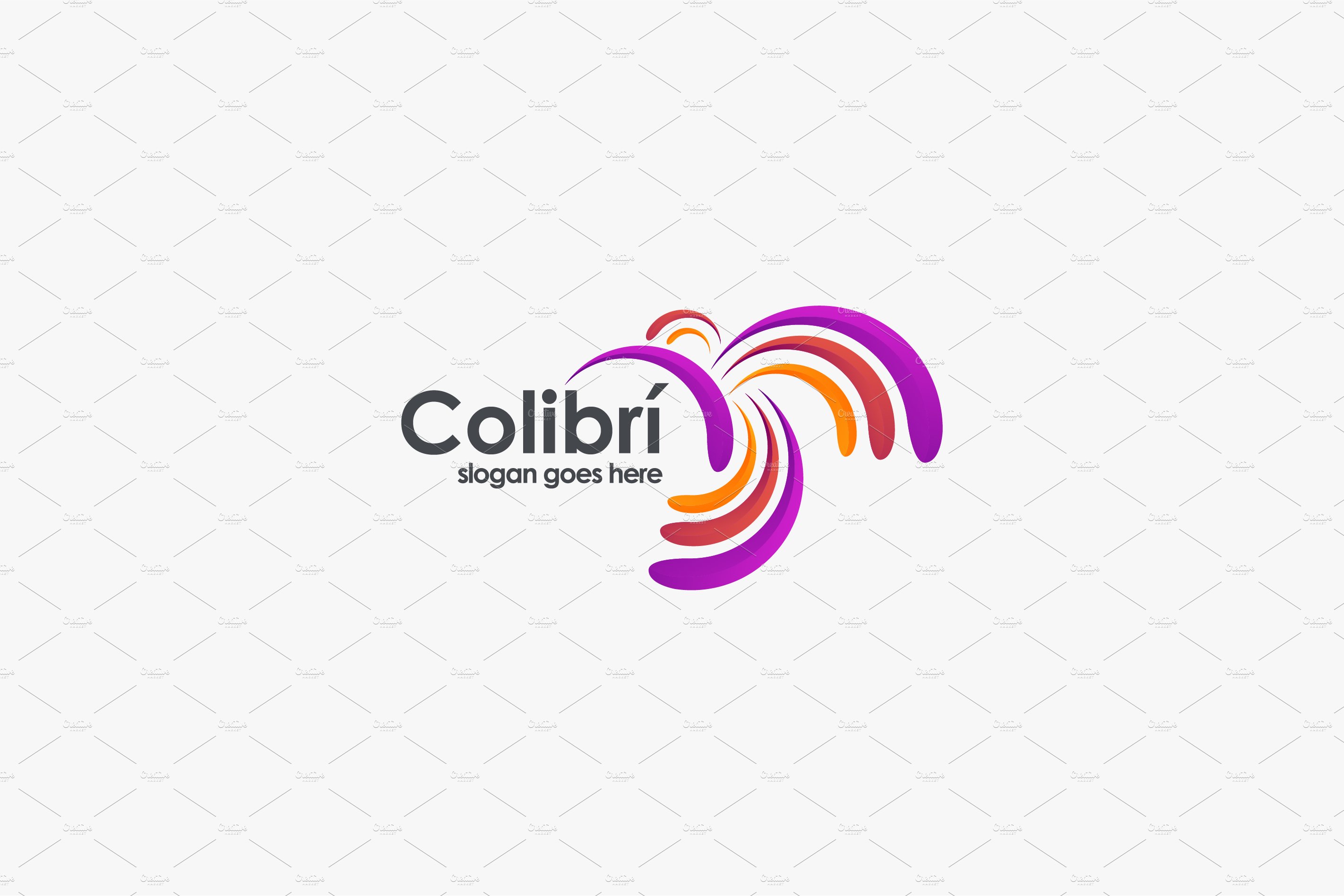 Abstract colibri humming bird logo – MasterBundles