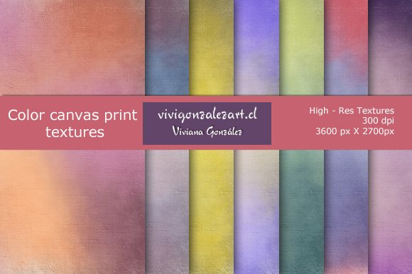 Color canvas textures cover image.