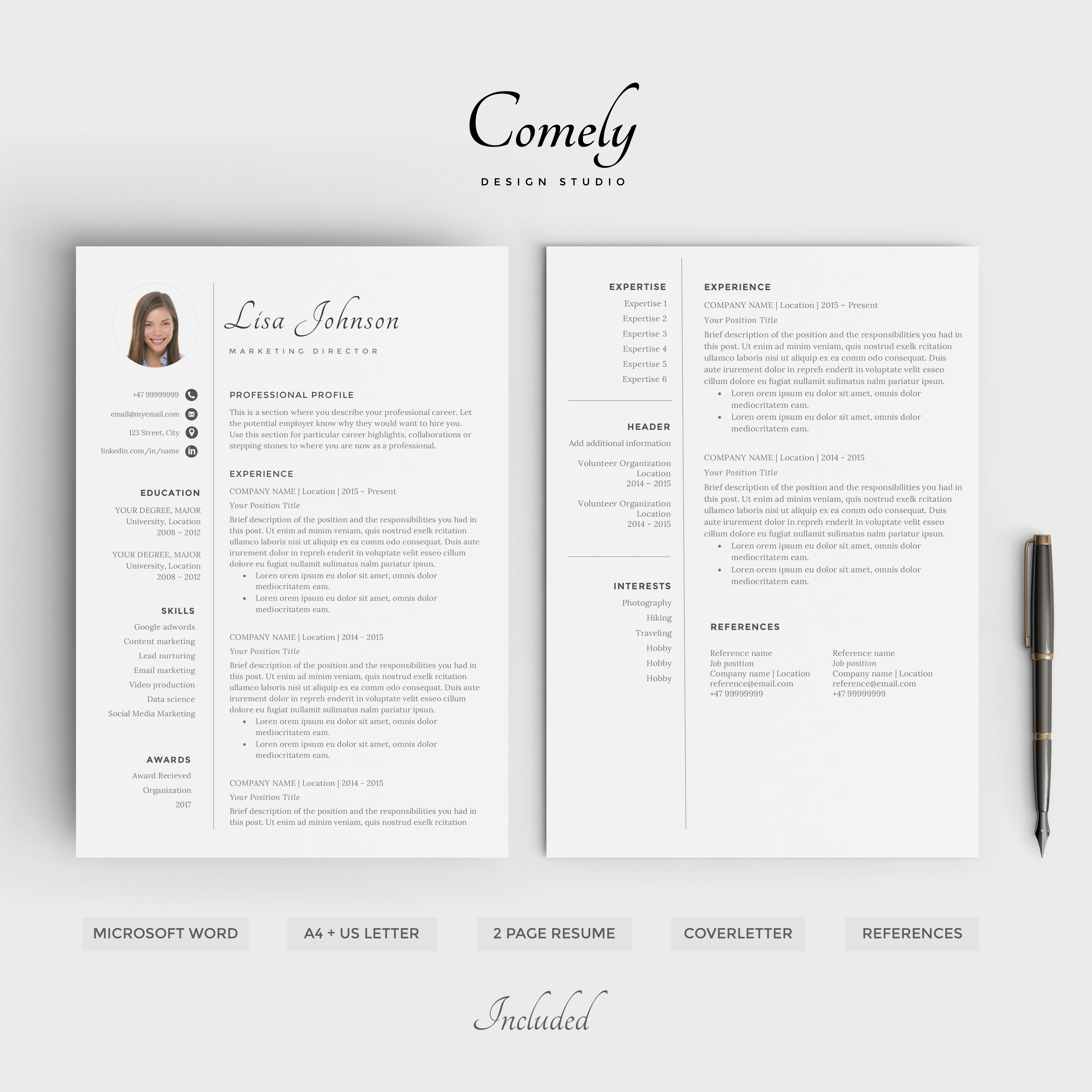 Resume Template | CV preview image.
