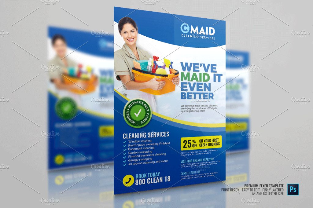 commercial cleaning services flyer 234