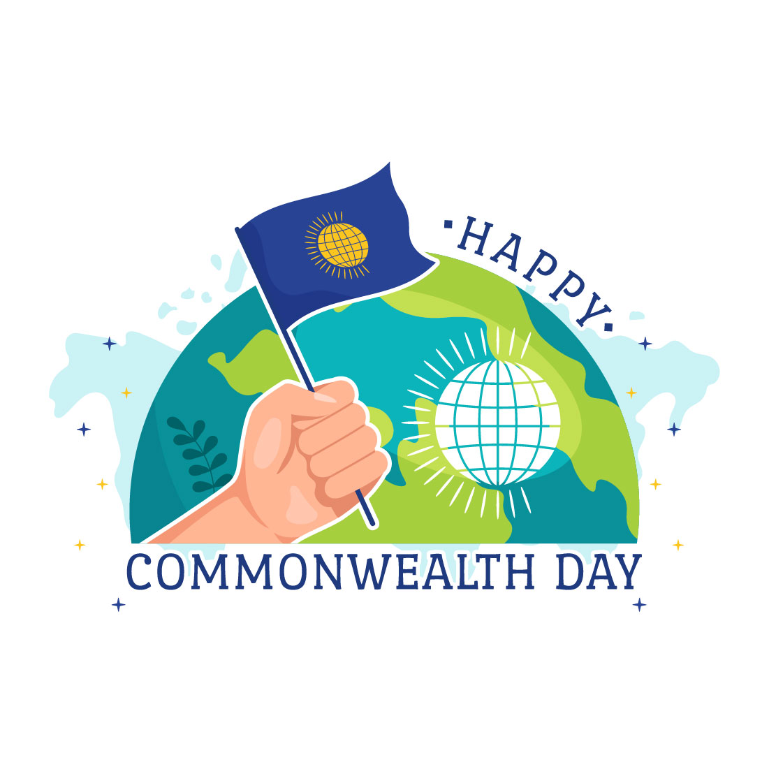 12 Commonwealth of Nations Day Illustration cover image.