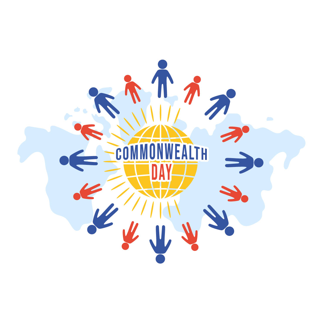 12 Commonwealth of Nations Day Illustration preview image.