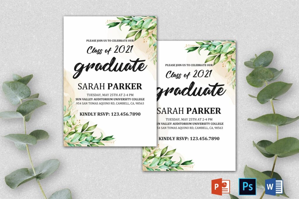 Graduation Announcement Template – MasterBundles
