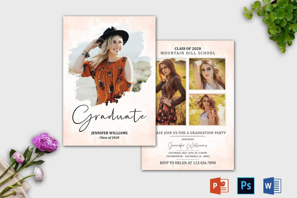 Graduation Announcement Template – MasterBundles