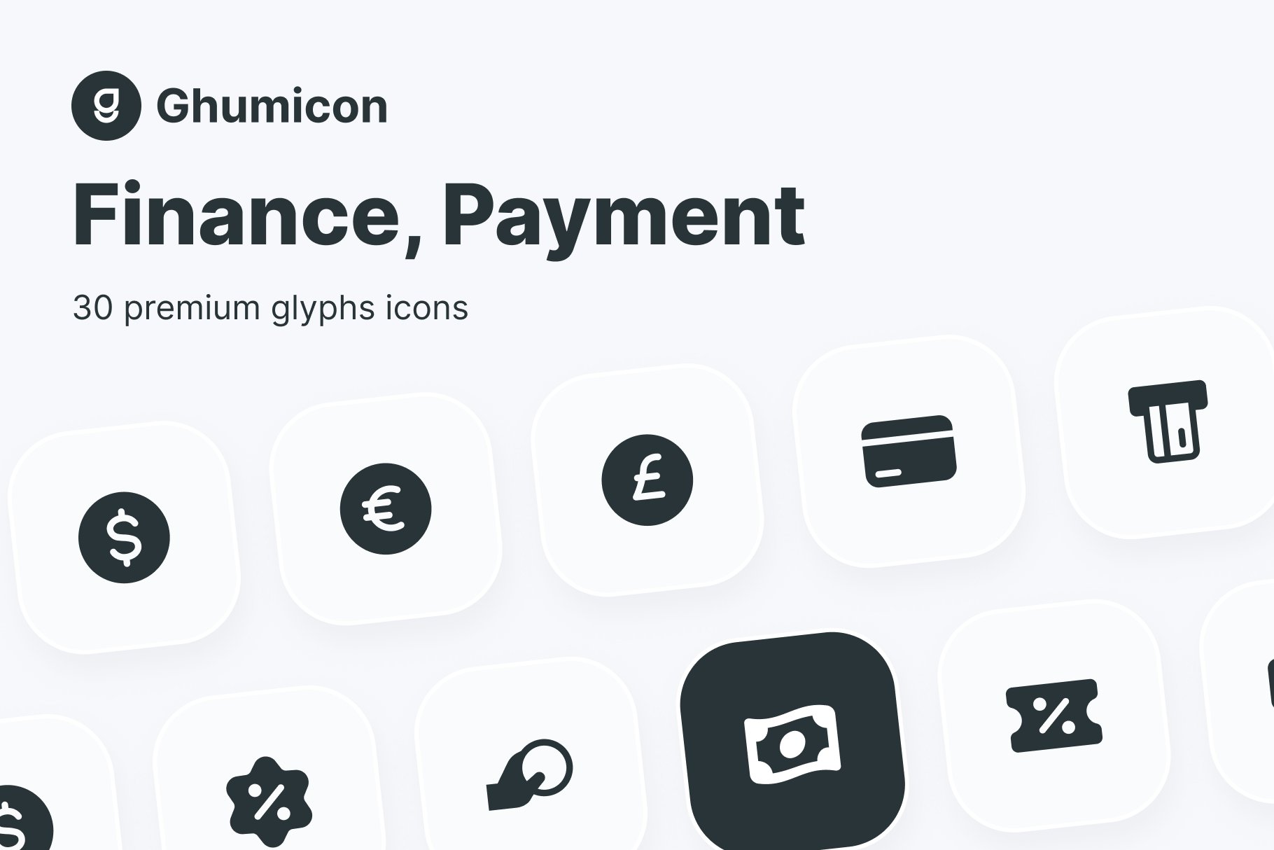Finance, Payment Glyphs Icon cover image.