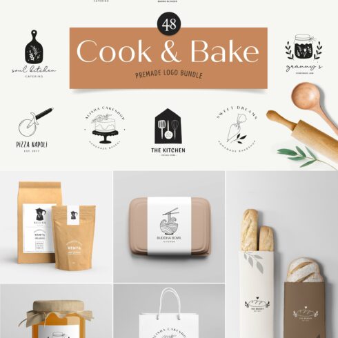 Cook & Bake logos collection cover image.