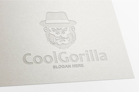 cool gorilla logo preview 09 894