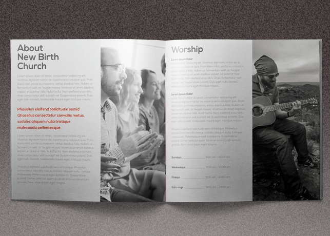 Core Church Brochure Template preview image.