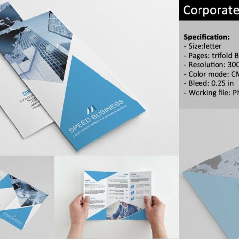 Trifold Corporate Brochure-V162 cover image.