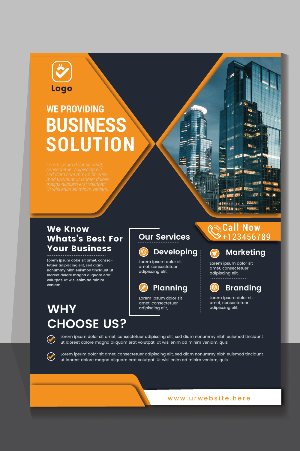 3 Corporate Flyer Template for your Business Corporate Flyer Design Template stock illustration pinterest preview image.