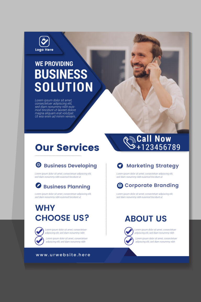 Corporate Flyer Template for your business.Flyer Design. Business Flyer ...