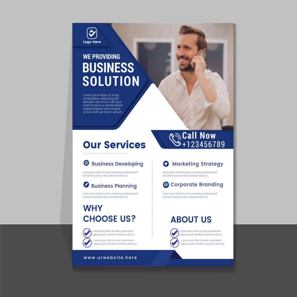 Corporate Flyer Template for your business.Flyer Design. Business Flyer ...