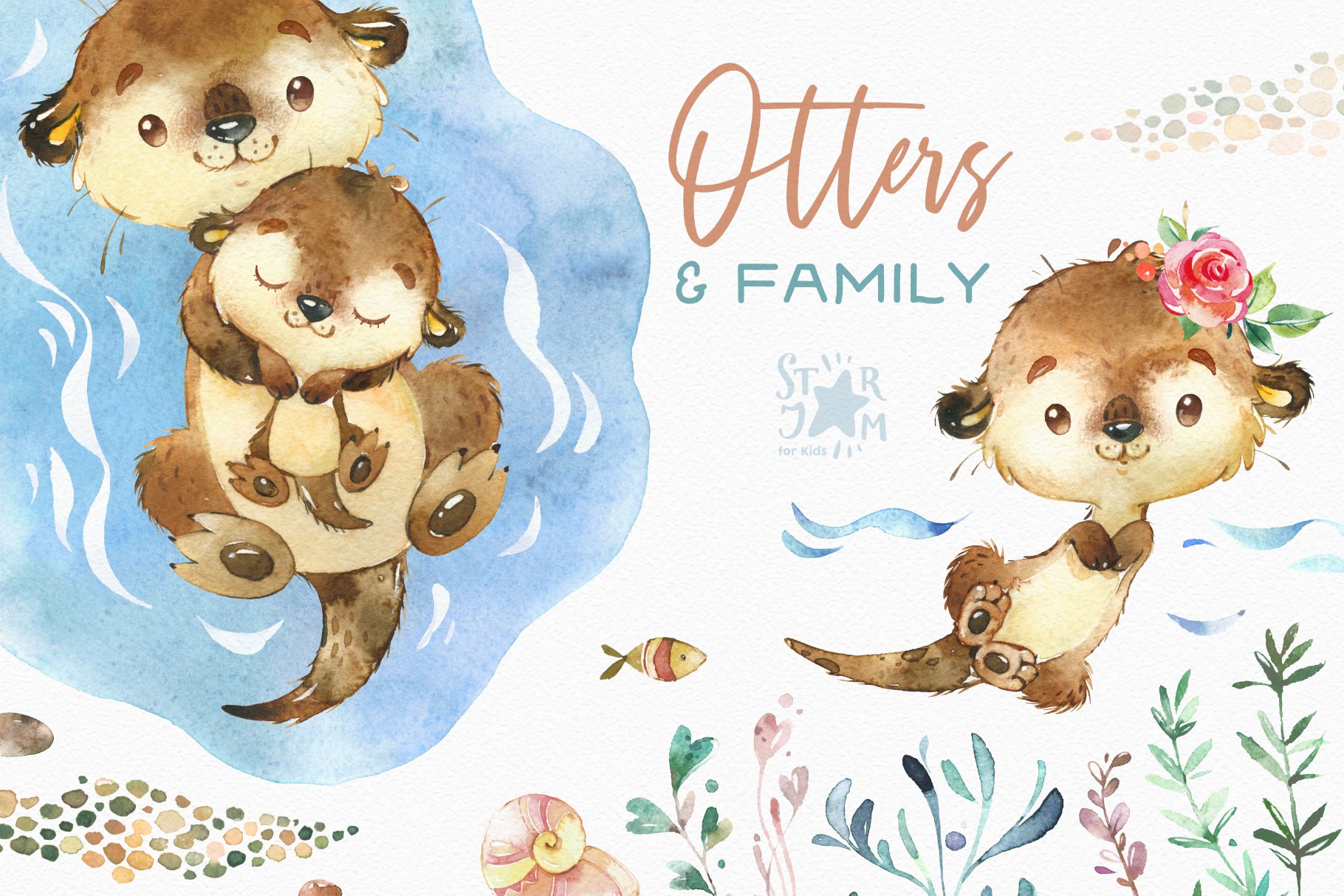Otters & Family. Sea Collection cover image.
