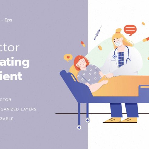 Doctor Treating Patient Illustration cover image.