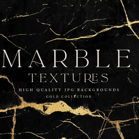 Gold Black Marble Textures cover image.