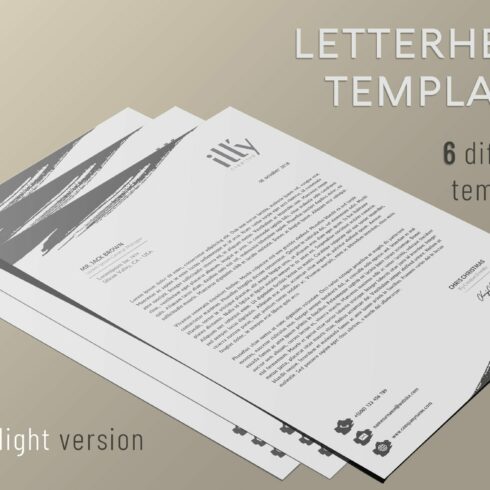 Letterhead Template - Creative Brush cover image.