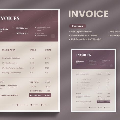 Invoice Wedding Photography cover image.