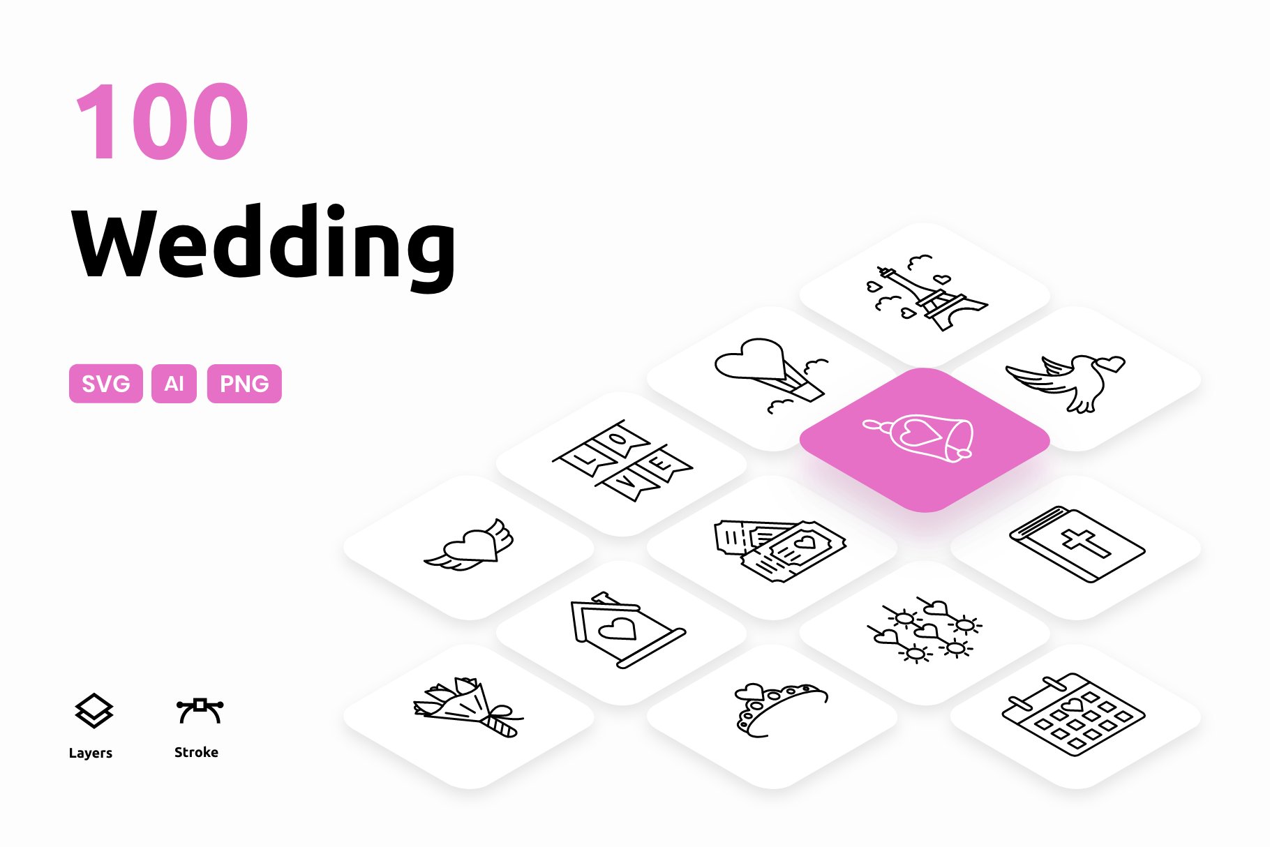 Wedding - Icons Pack cover image.