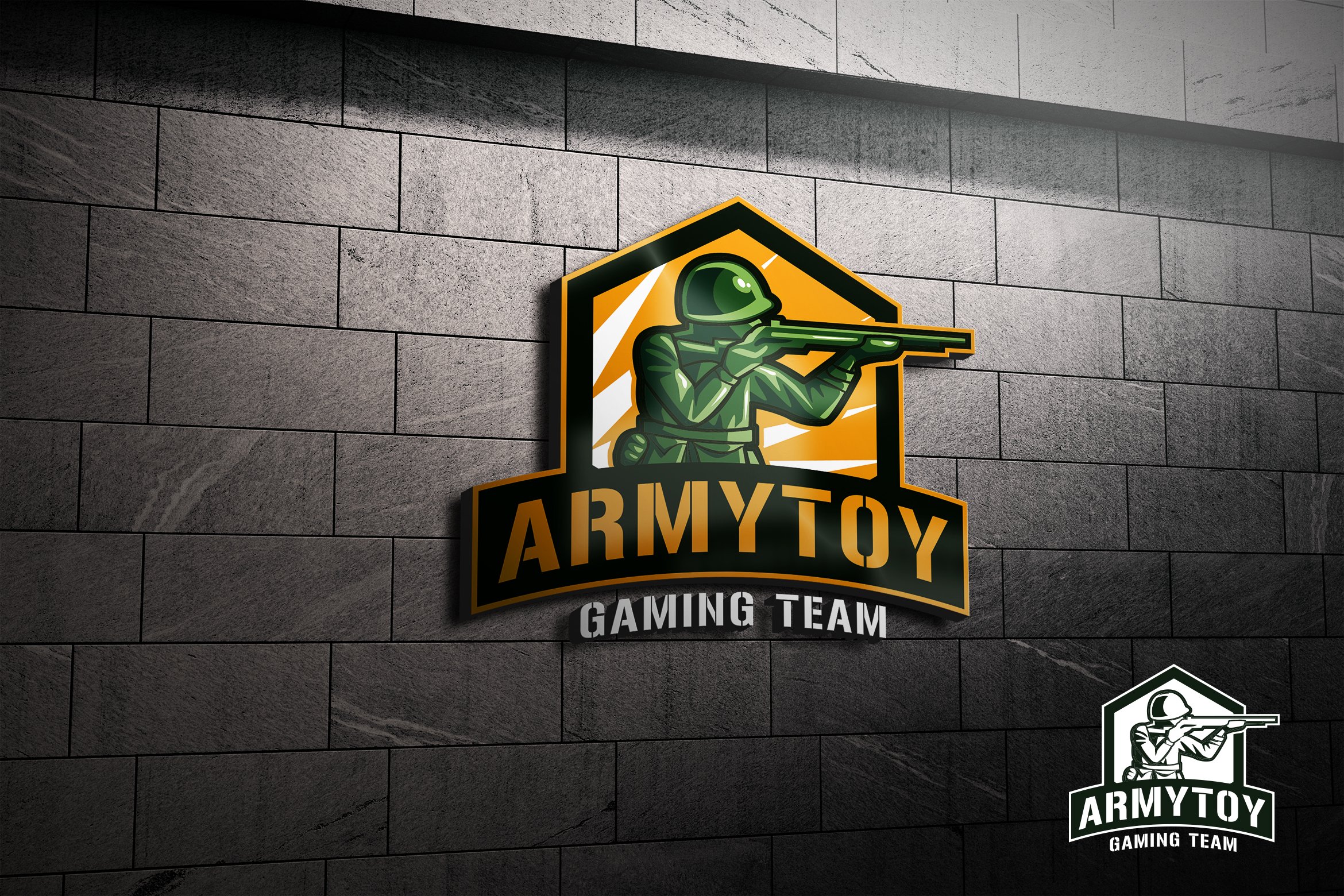 Army Toys Gaming Logo cover image.