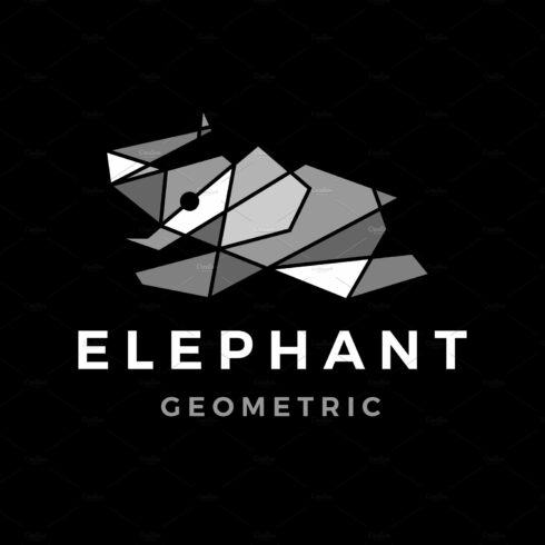 Elephant Geometric Polygonal Logo cover image.