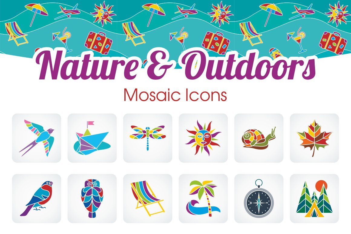 Nature&Outdoors icons set cover image.