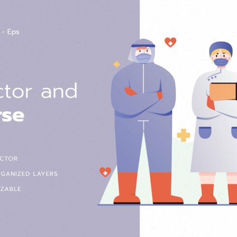 Doctor and Nurse Illustration cover image.