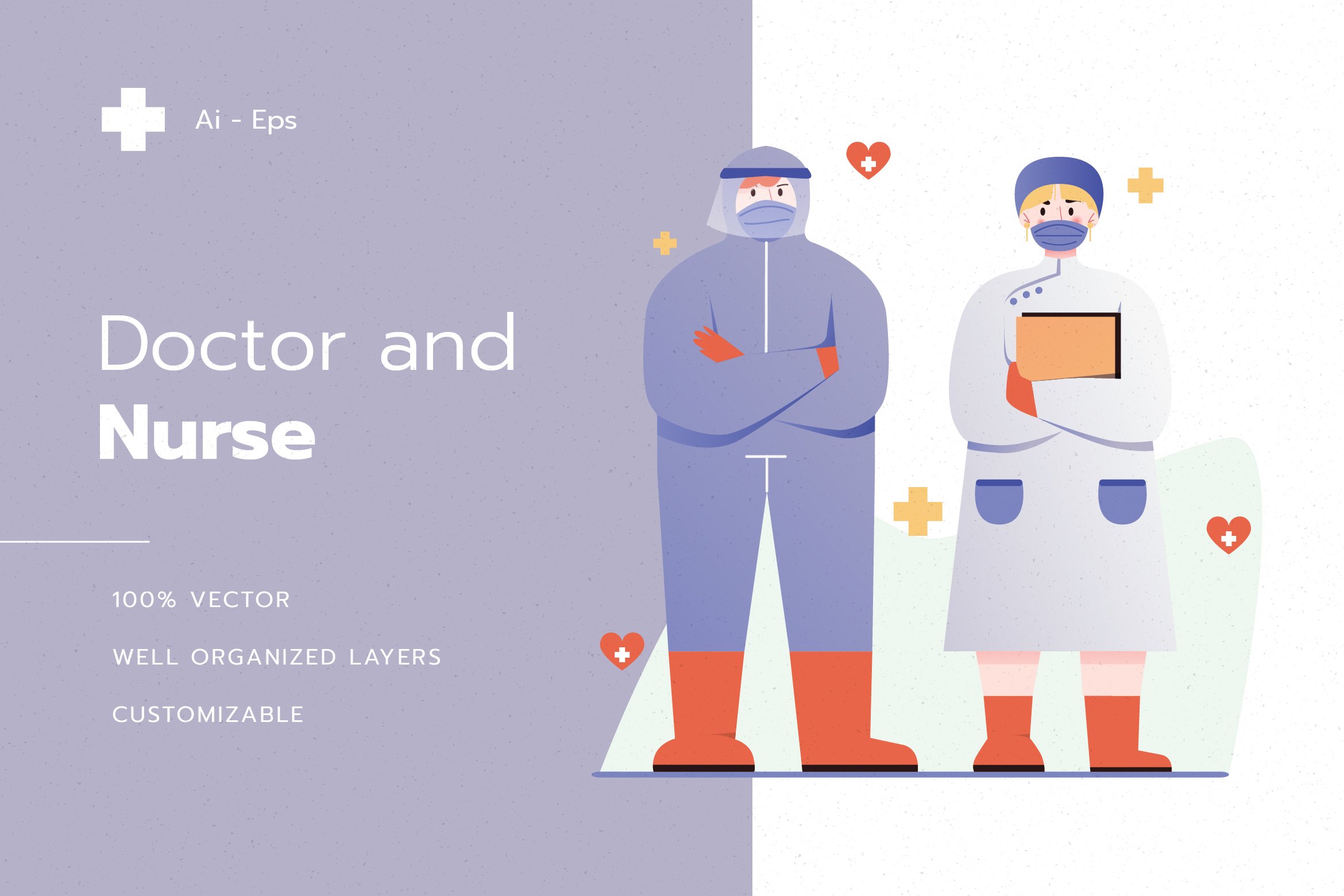 Doctor and Nurse Illustration cover image.