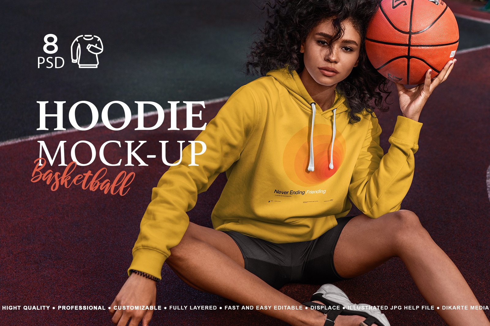 Hoodie MockUp Basketball cover image.