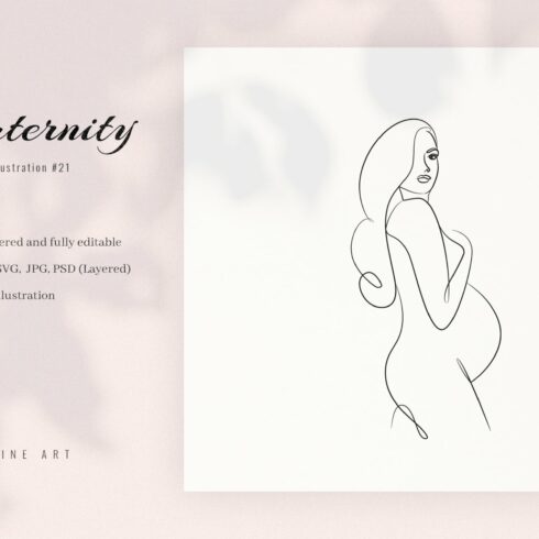 Maternity #22. Line Art Illustration cover image.