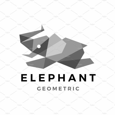 Elephant Geometric Polygonal Logo cover image.