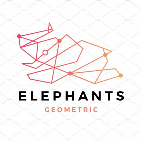 Elephant Geometric Polygonal Logo cover image.