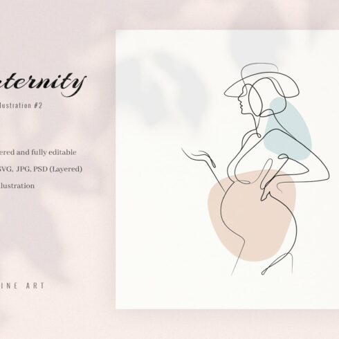 Maternity #2. Line Art Illustration cover image.