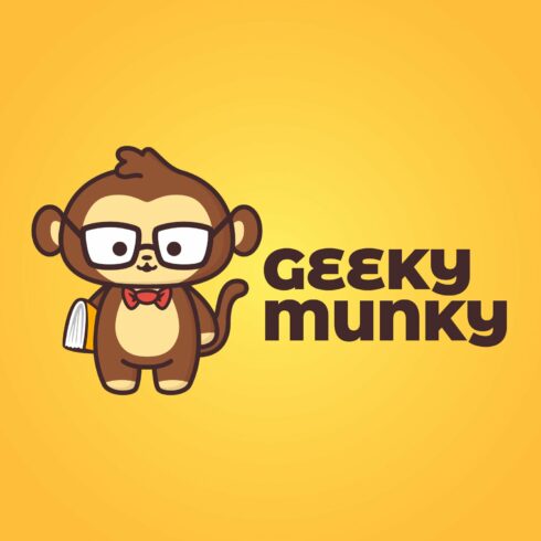 Geeky Monky Logo cover image.