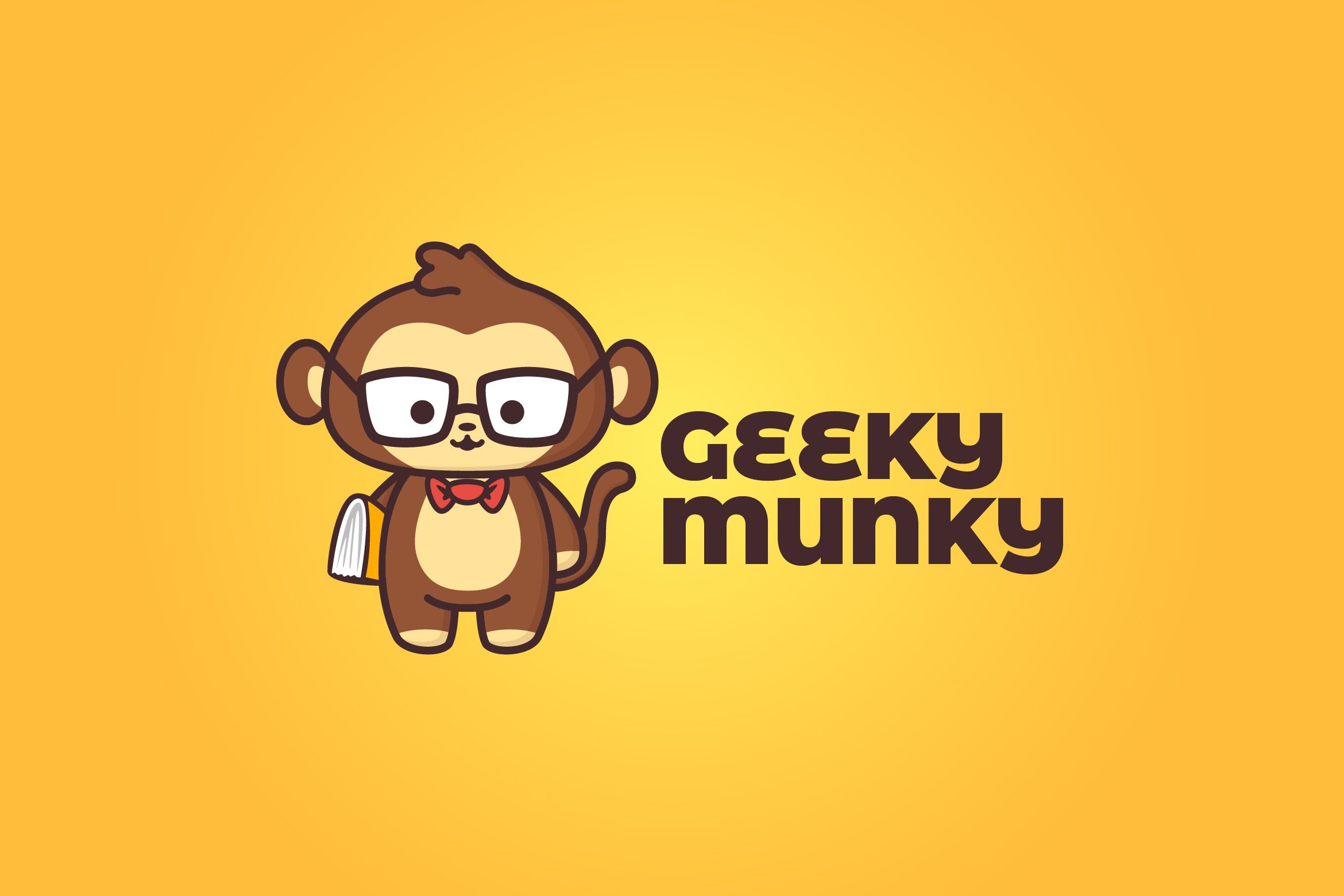 Geeky Monky Logo cover image.