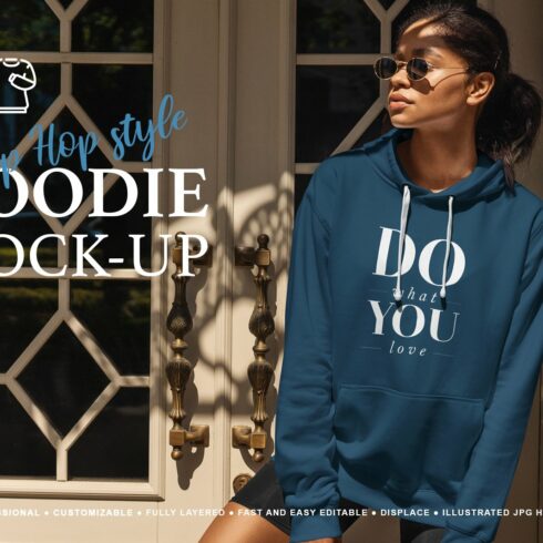 Hoodie Mock-Up Hip Hop Style cover image.