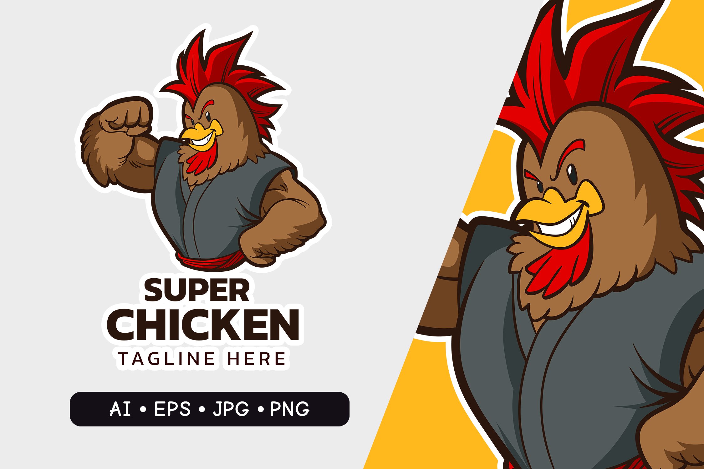 Super Chicken - Mascot Logo cover image.