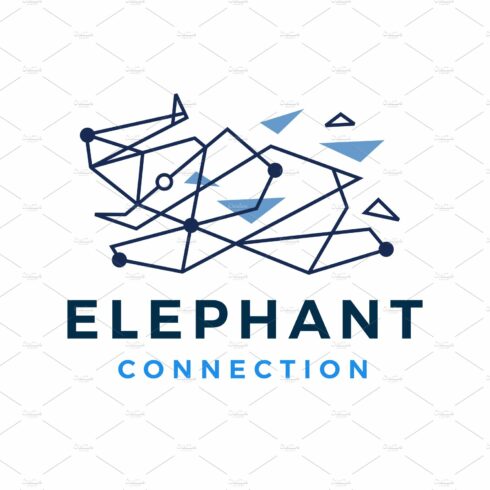 Elephant Geometric Polygonal Logo cover image.