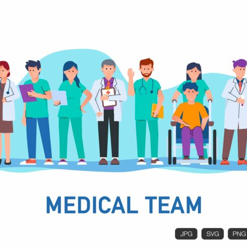 Medical Team Illustration Vector cover image.