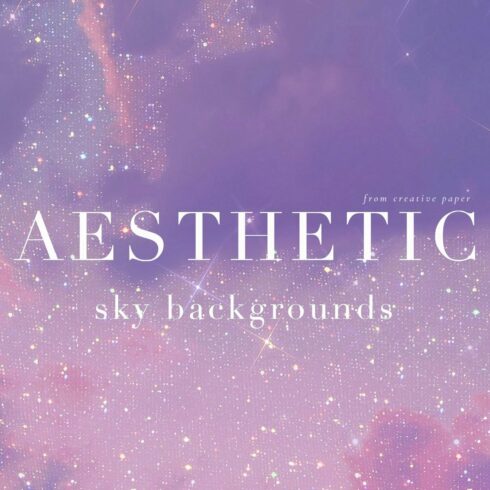 Aesthetic Sky Backgrounds cover image.
