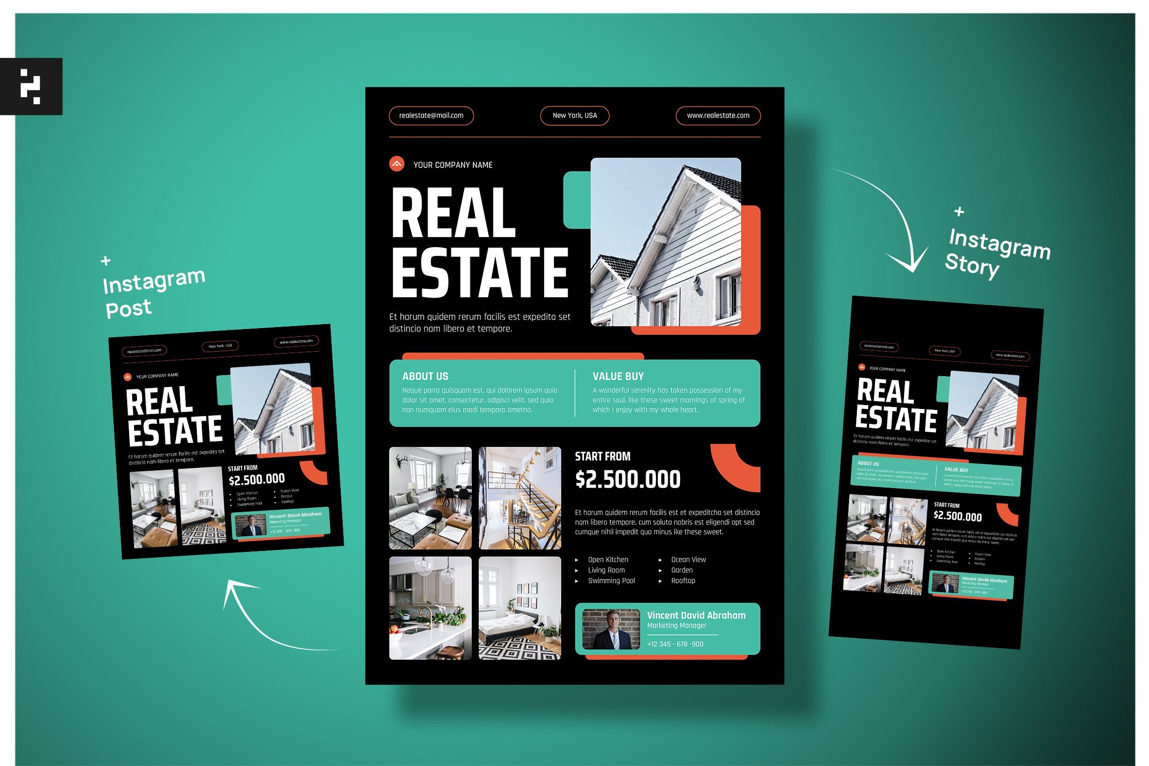 Creative Real Estate Flyer cover image.