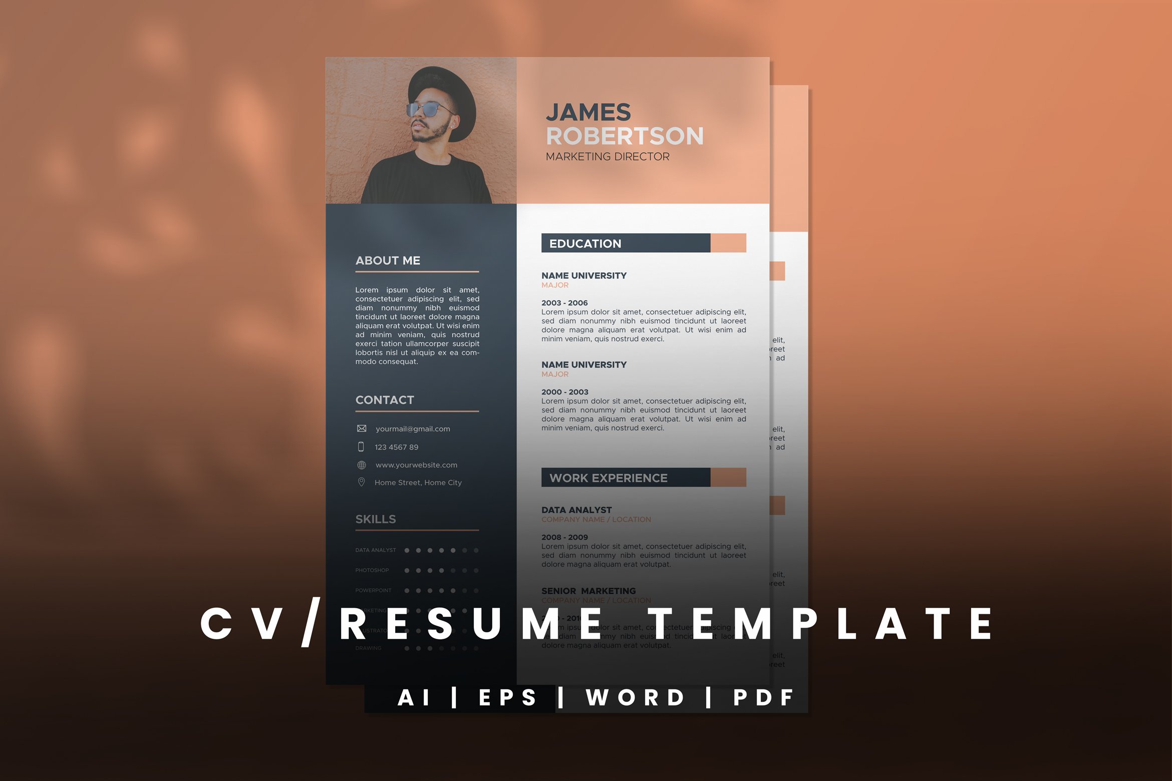 CV Resume Template - 05 cover image.