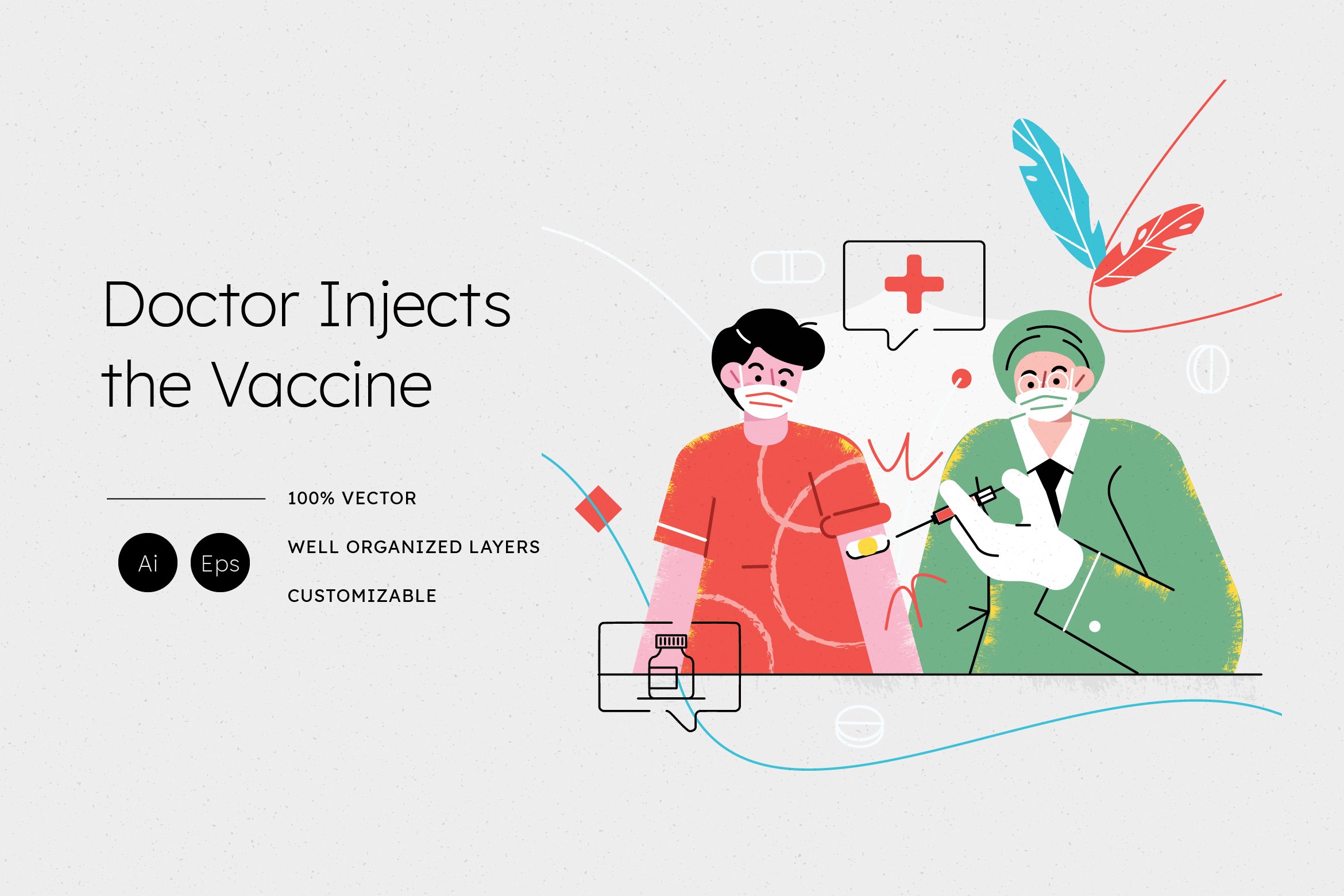 Inject The Vaccine Illustration cover image.