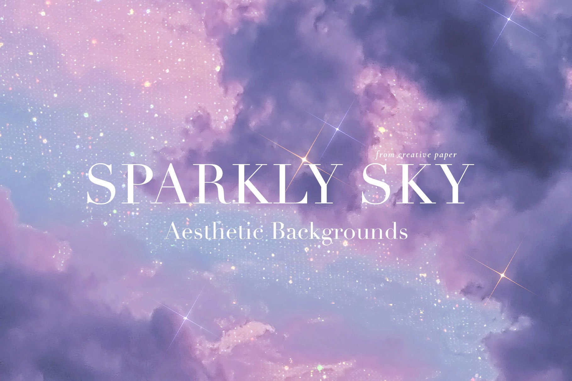 Sparkly Sky, Aesthetic Backgrounds preview image.
