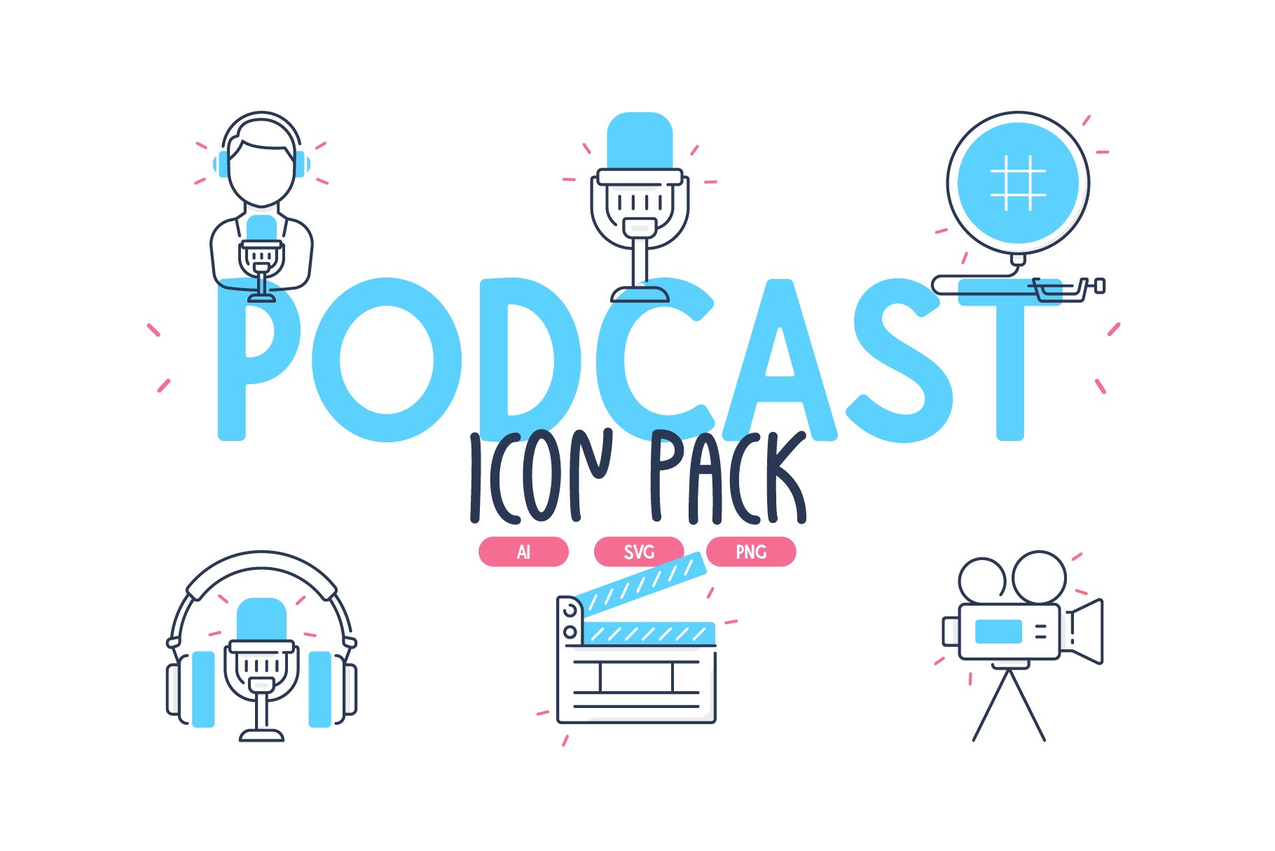 Podcast Icons cover image.