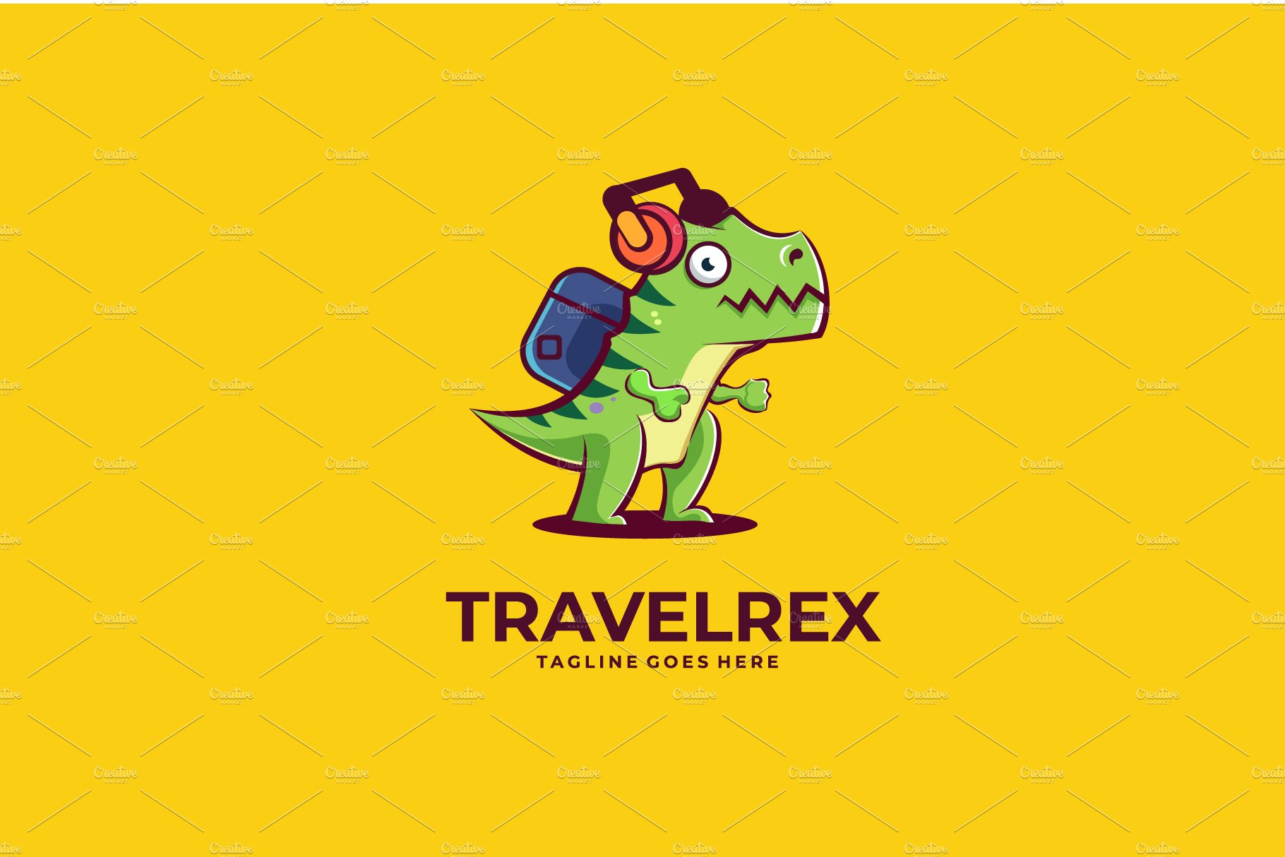 Dinosaurs Logo Design cover image.
