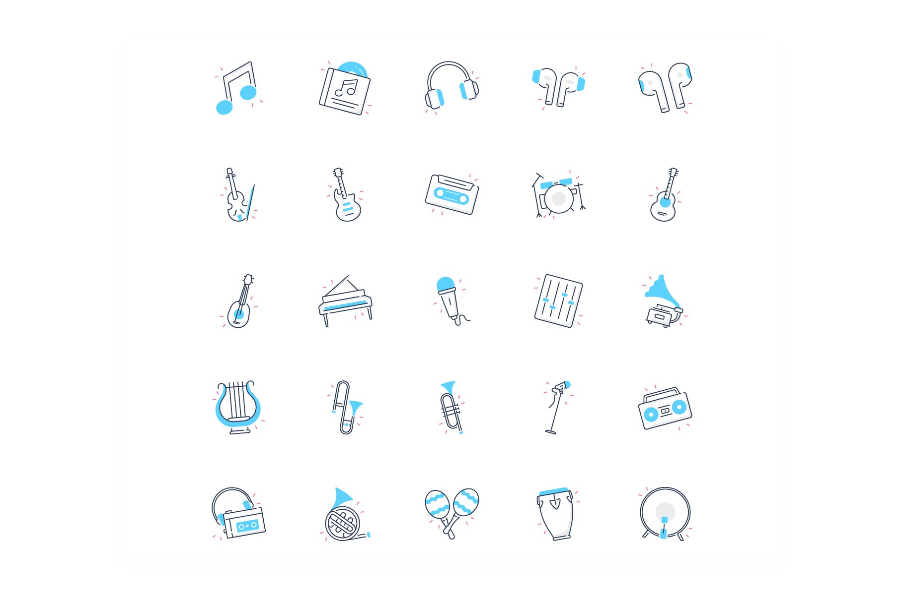 Music Icons preview image.