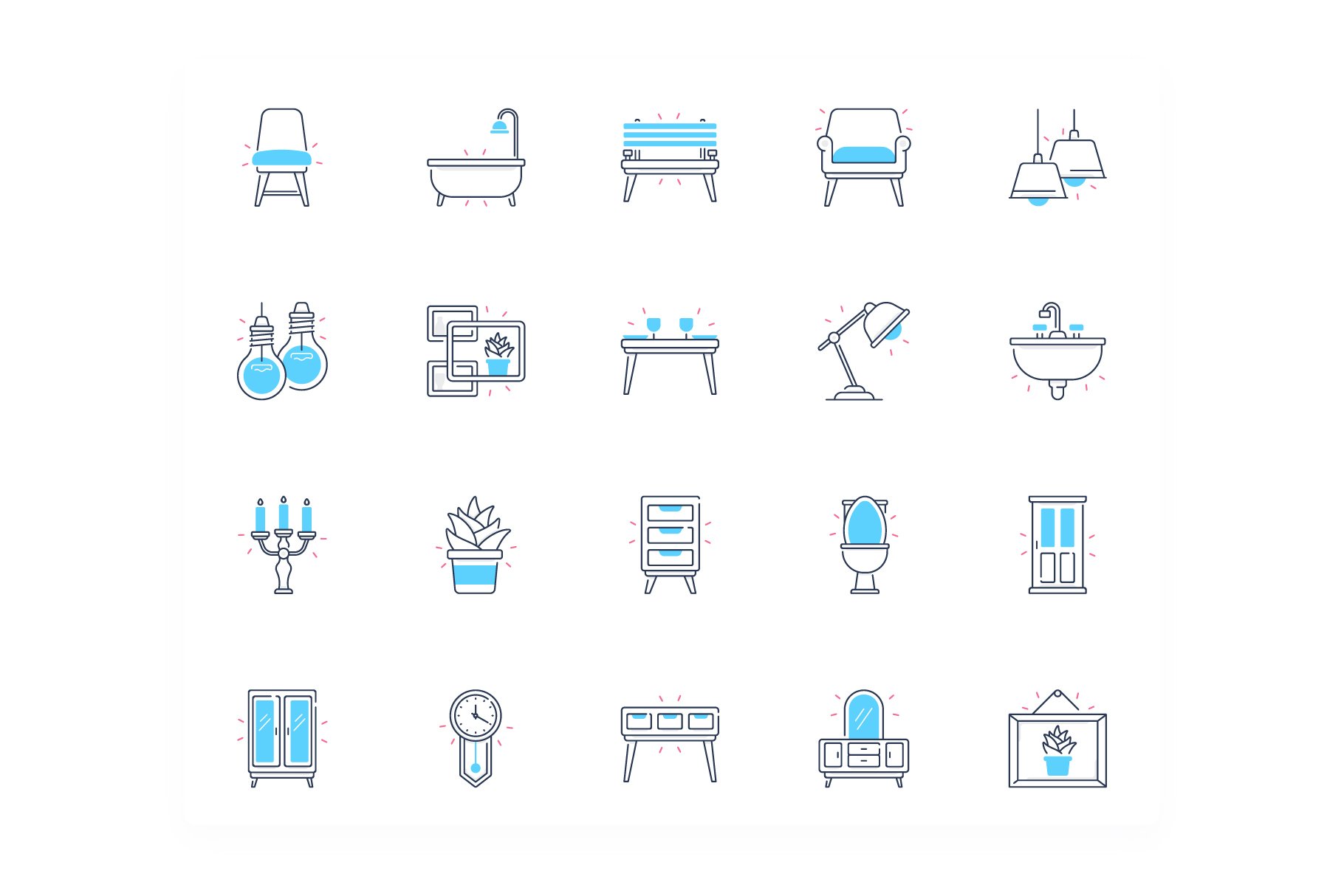 Furniture Icons preview image.